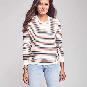 Faherty Sierra Pullover Cotton Cashmere Pullover L